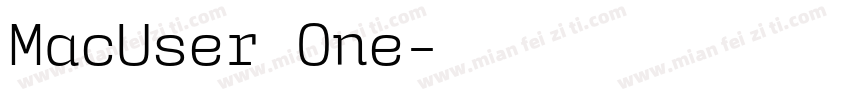 MacUser One字体转换